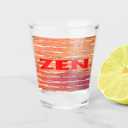 Zen rood riet glas (Voorkant)