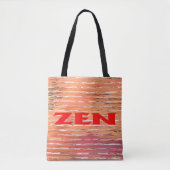 Zen rood riet schouder canvas tas (Voorkant)