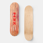 Zen rood riet skateboard (Voorkant)