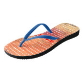 Zen rood riet teenslippers (Schuin)