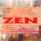 Zen rood riet venster vastklampen raamsticker (Vel 2)