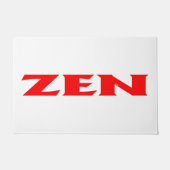 Zen rood wit deurmat (Voorkant)