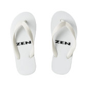 Zen rood wit peuter teenslippers (Voetbed)