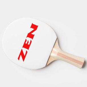 Zen rood wit ping pong peddel tafeltennisbatje