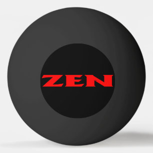 Zen rood zwart 1-sterren ping pong bal pingpongballen