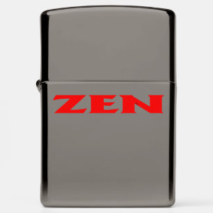 Zen rood zwart ijs Zippo aansteker