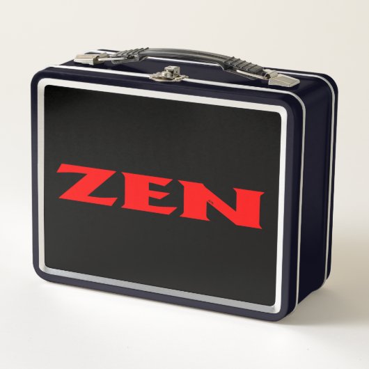 Zen rood zwart lunchbox (Voorkant)