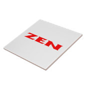 Zen rouge blanc grand carreau (Côté)