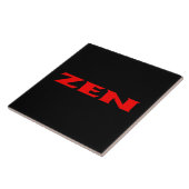 Zen rouge noir grand carreau (Côté)