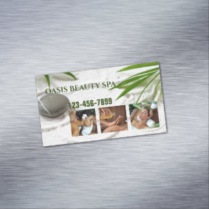 Zen Salon Aromatherapie Massage Therapy Beauty SPA Magnetisch Visitekaartje