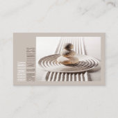 Zen Sand Stones Spa & Wellness Beige Carte de visi (Devant)