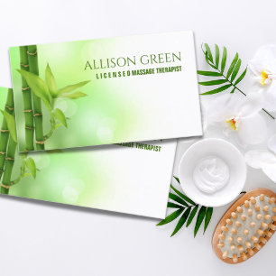 Zen SPA Salon Aromatherapie Massagetherapeut Visitekaartje