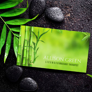 Zen SPA Salon Aromatherapie Massagetherapeut Visitekaartje