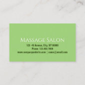 Zen SPA Salon Aromatherapie Massagetherapeut Visitekaartje (Achterkant)