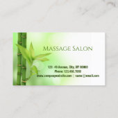 Zen SPA Salon Aromatherapie Massagetherapeut Visitekaartje (Achterkant)