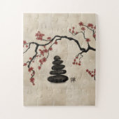 Zen-stenen Sakura Tree Legpuzzel (Verticaal)