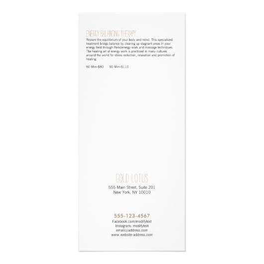 Zen Stone Massage Therapist Service Menu Spa (Dos)