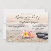 Zen Stones,Flowers Retirement Party Kaart (Voorkant)