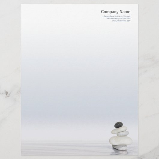 Zen Stones letterhead Persoonlijk Briefhoofd (Voorkant)