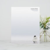 Zen Stones letterhead Persoonlijk Briefhoofd (Staand voorkant)