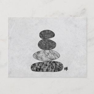 Zen Stones Marmer Feestdagenkaart