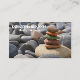 Zen Stones Massage Therapeut Visitekaartje