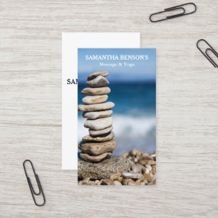 Zen Stones Massage Therapeut Visitekaartje