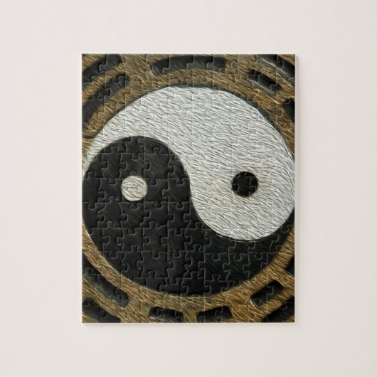 Zen Stones met Yin en Yang Legpuzzel (Verticaal)