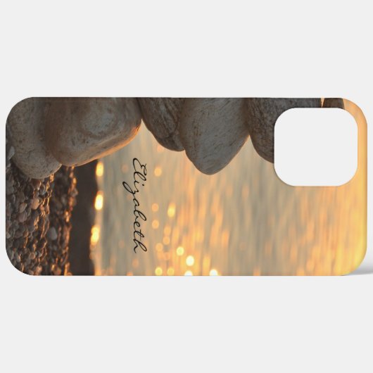 Zen Stones Ocean Sunset Case-Mate iPhone Case (Achterkant / Rechts)