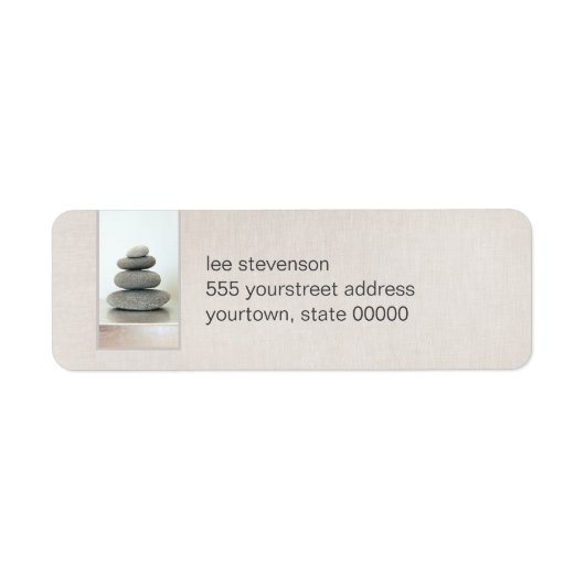 Zen Stones Retourner les étiquettes d'adresse (Devant)