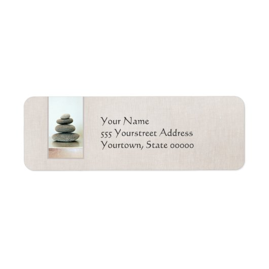 Zen Stones Return Label (Voorkant)
