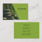 Zen Stones Spa Wellness Massage Visitekaartje (Voorkant / Achterkant)