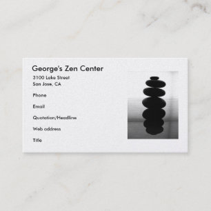 Zen Stones Visitekaartje
