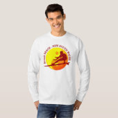 Zen Surfer (Sunburst) Bondi Beach T-shirt (Voorkant volledig)