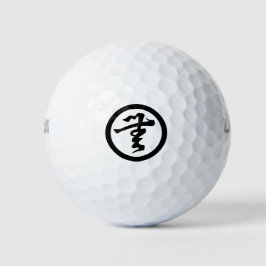 Zen Swing: 無文字 Kamon Golfbal Elegantie Golfballen