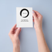 Zen-symbool met "Just be" Flyer (Hand)