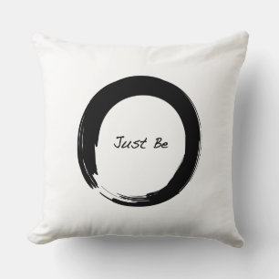 Zen-symbool met "Just be" Kussen