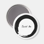 Zen-symbool met "Just be" Magneet (Voorkant / Achterkant)
