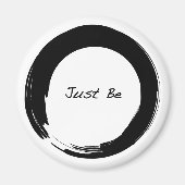 Zen-symbool met "Just be" Magneet (Voorkant)