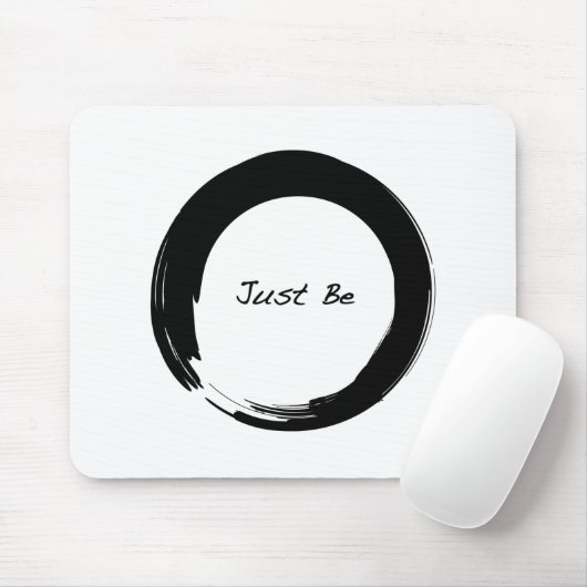 Zen-symbool met "Just be" Muismat (Met muis)