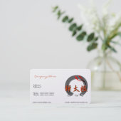 Zen Tai Ji avec Carte de visite Kois (Debout devant)