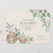 Zen Tea Party Kaart (Voorkant / Achterkant)