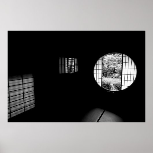 ZEN TEMPLE TEA HUUSE INTERIOR POSTER (Voorkant)