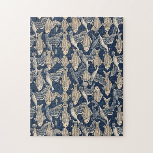 Zen Tessellation "Form is Emptiness" Jigsaw Puzzle (Vertical)