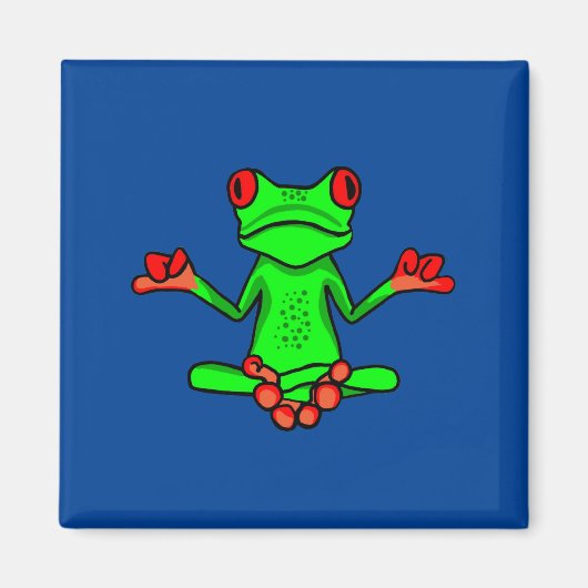 Zen Tree Frog Magneet (Voorkant)