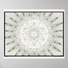 Zen Tree of Life Coloring Poster