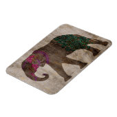 Zen Tribal Asian Elephant Magneet (Linkerzijde)