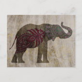 Zen Tribal Elephant Briefkaart (Voorkant)