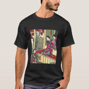 zen tuin herfst esdoorn kimono japans geisha t-shirt