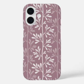 Zen Tuin Stengels Minimaal Botanisch Roos Mauve iPhone 16 Hoesje